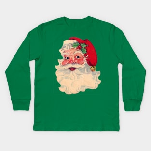 Vintage Santa Claus Kids Long Sleeve T-Shirt